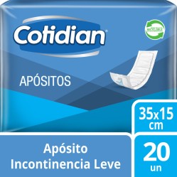 Apósitos Para Incontinencia Leve Cotidian 20 Unidades