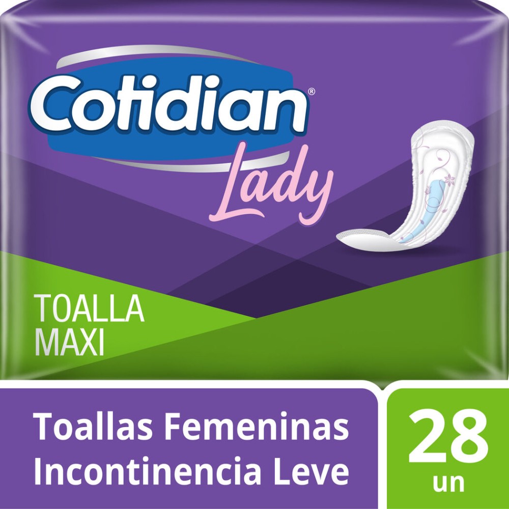 Toalla Femenina Cotidian Lady Maxi 28 Unidades