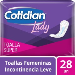 Toalla Super Cotidian Lady 28 Unidades