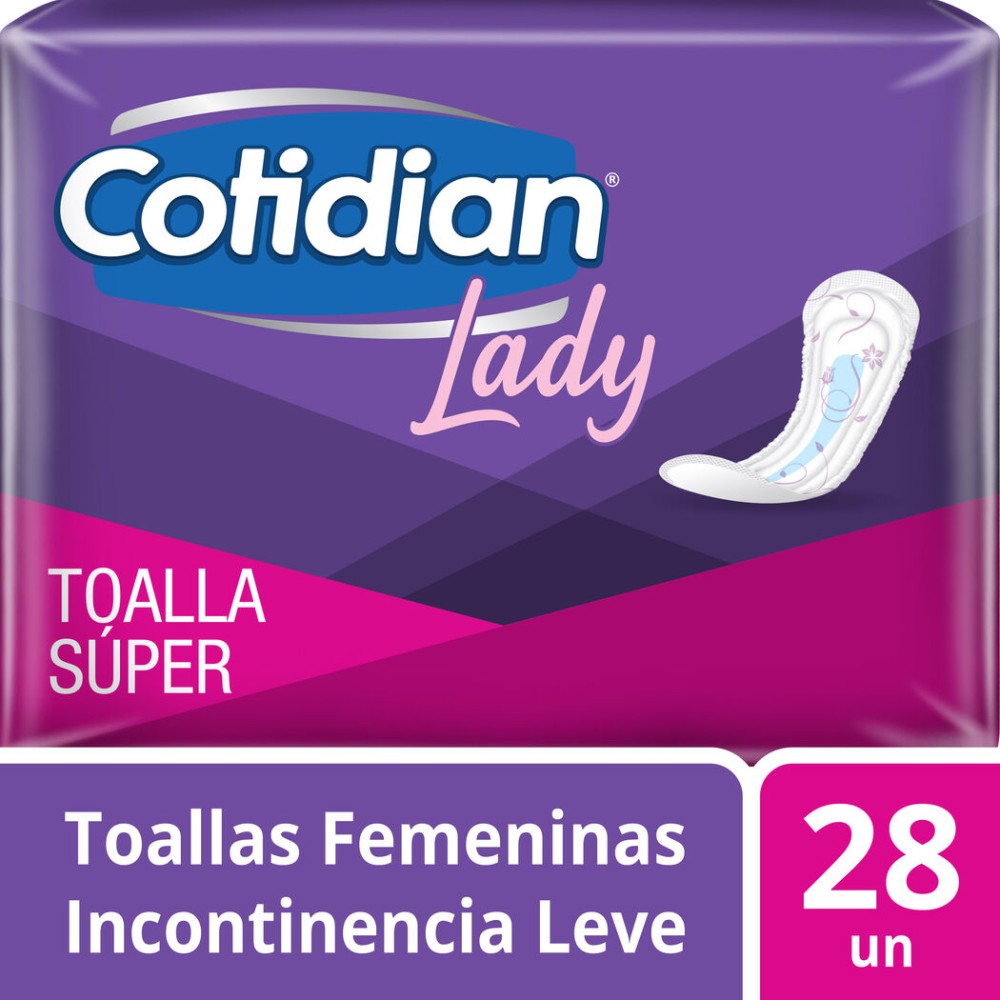 Toalla Super Cotidian Lady 28 Unidades