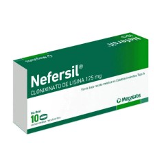 Nefersil Clonixinato De Lisina 125mg 10 Comprimidos Recubiertos