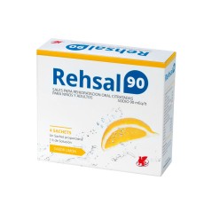 Rehsal 90 Sales Hidratantes 4 Sobres Limón