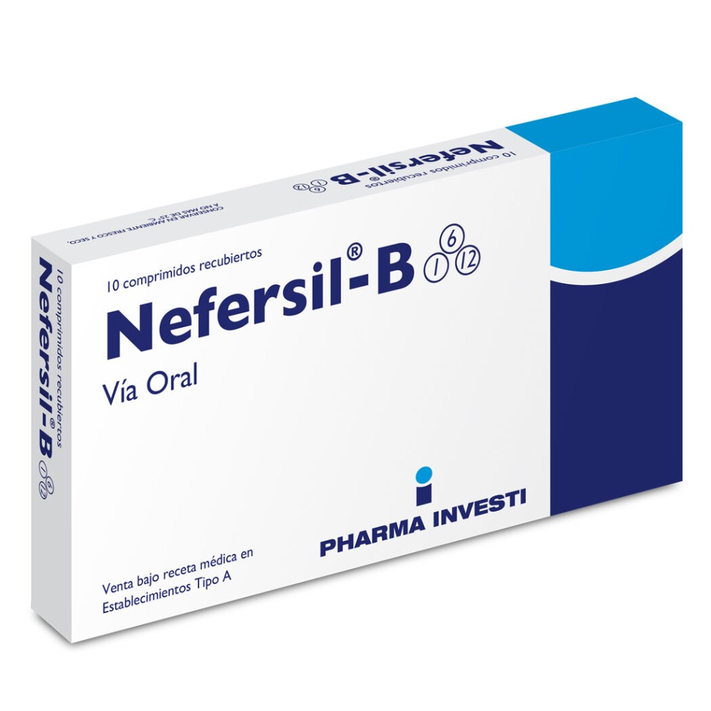 Nefersil-B Clonixinato de Lisina / Vitamina B1/B6/B12 10 Comprimidos Recubiertos