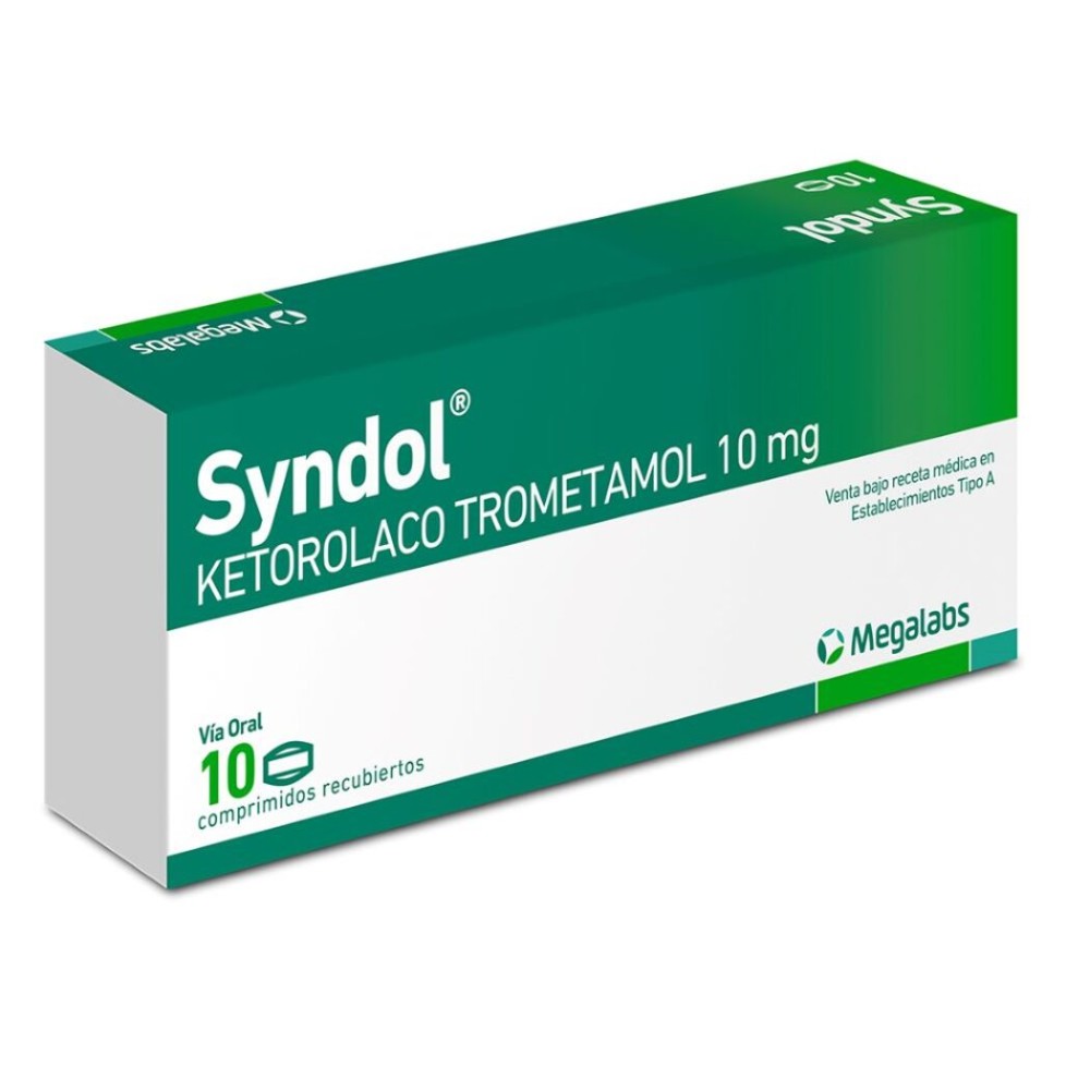 Syndol Ketorolaco 10mg 10 Comprimidos Recubiertos