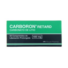 Carboron Retard Carbonato de Litio 400mg 30 Comprimidos Prolongados