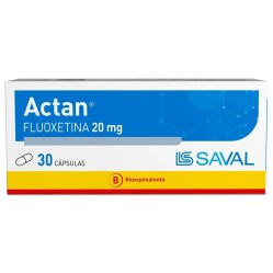 Actan (B) Fluoxetina 20mg 30 Cápsulas