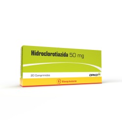 Hidroclorotiazida 50mg 20 Comprimidos