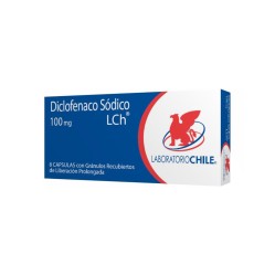 Diclofenaco Sódico 100mg 8 Cápsulas Prolongadas