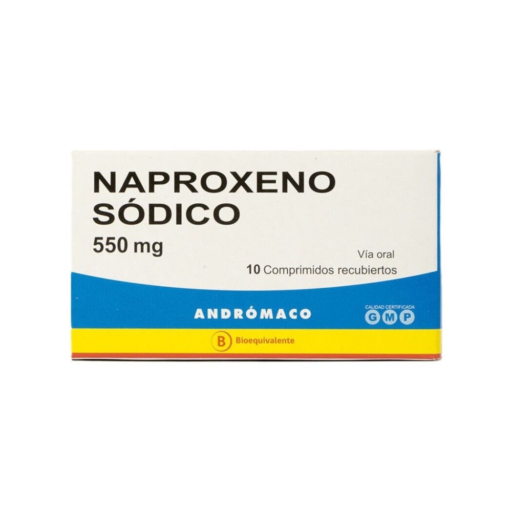 Naproxeno Sódico (B) 550mg 10 Comprimidos Recubiertos