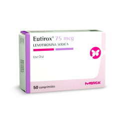 Eutirox (R) Levotiroxina 75mcg 50 Comprimidos