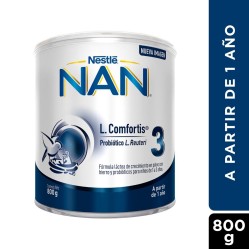 Leche en Polvo Fórmula Infantil Nan 3L Comfortis 800g