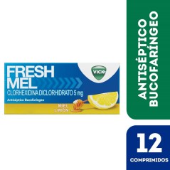 Freshmel Miel/Limón Clorhexidina 12 Comprimidos