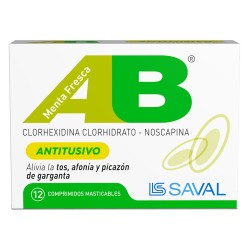 AB Antitusivo Noscapina / Clorhexidina 12 Comprimidos Masticables