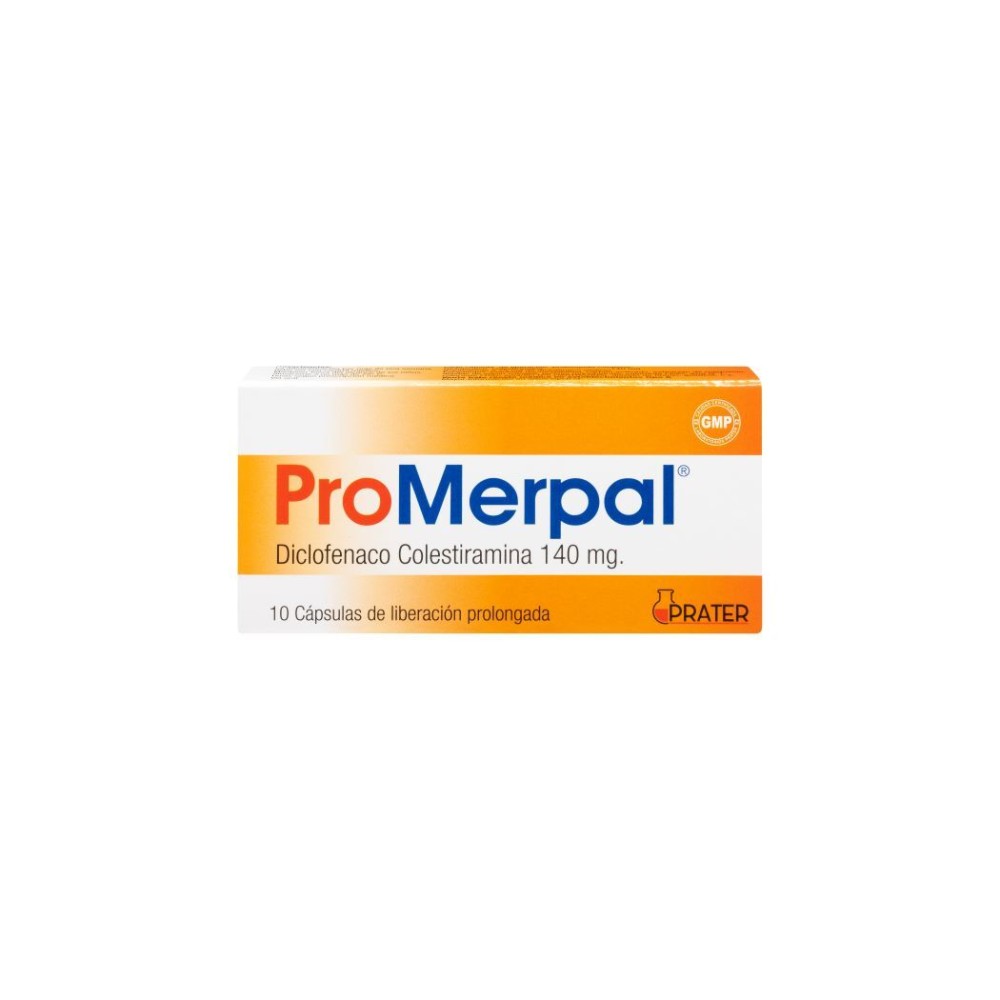 Promerpal Diclofenaco 140mg 10 Cápsulas Prolongadas