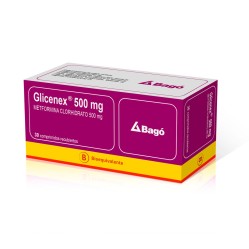 Glicenex (B) Metformina 500mg 30 Comprimidos Recubiertos