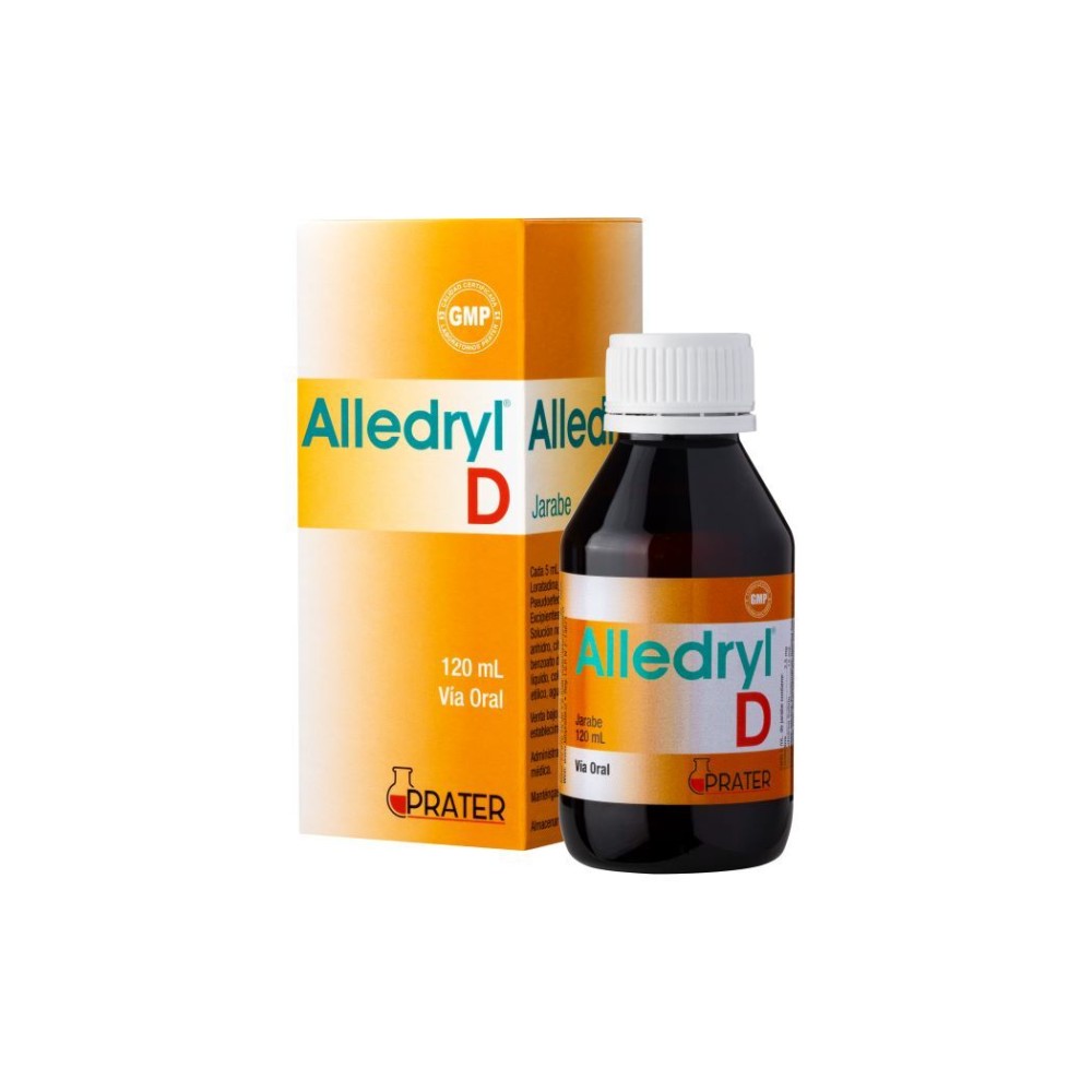 Alledryl D Loratadina / Pseudoefedrina Jarabe 120ml