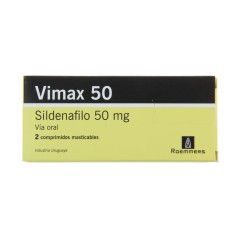 Vimax Sildenafilo 50mg 2 Comprimidos Masticables
