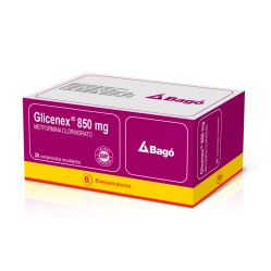 Glicenex (B) Metformina 850mg 30 Comprimidos Recubiertos