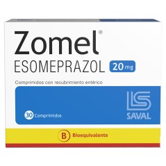 Zomel (B) Esomeprazol 20mg 30 Comprimidos
