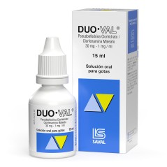 Duo Val Clorfenamina / Pseudoefedrina Oral Gotas 15ml