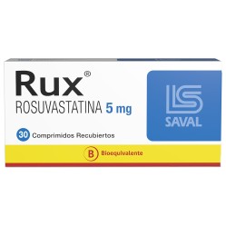 Rux (B) Rosuvastatina 5mg 30 Comprimidos Recubiertos