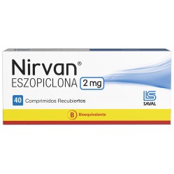Nirvan (B) Eszopiclona 2mg 40 Comprimidos Recubiertos