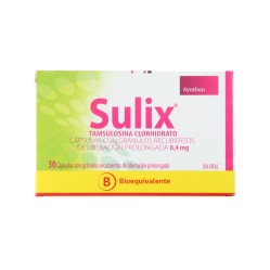 Sulix 0,4mg Tamsulosina 30 Cápsulas Liberación Prolongada