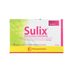 Sulix 0,4mg Tamsulosina 30 Cápsulas Liberación Prolongada
