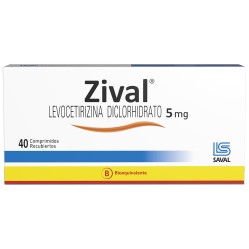 Zival (B) Levocetirizina 5mg 40 Comprimidos Recubiertos