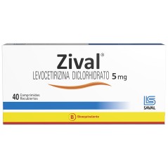 Zival (B) Levocetirizina 5mg 40 Comprimidos Recubiertos