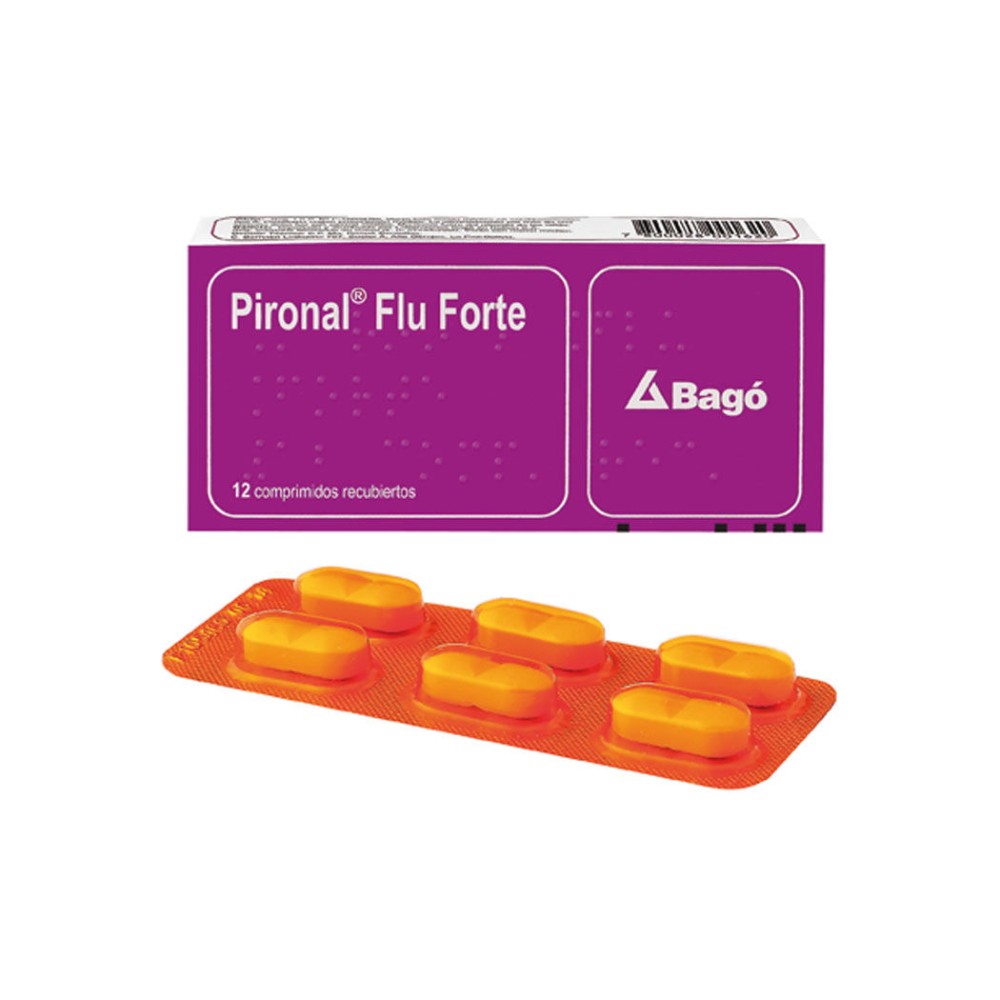 Pironal Flu Forte Ibuprofeno / Pseudoefedrina 12 Comprimidos Recubiertos