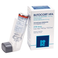 Butocort HFA Salbutamol / Beclometasona Inhalación 250 Dosis