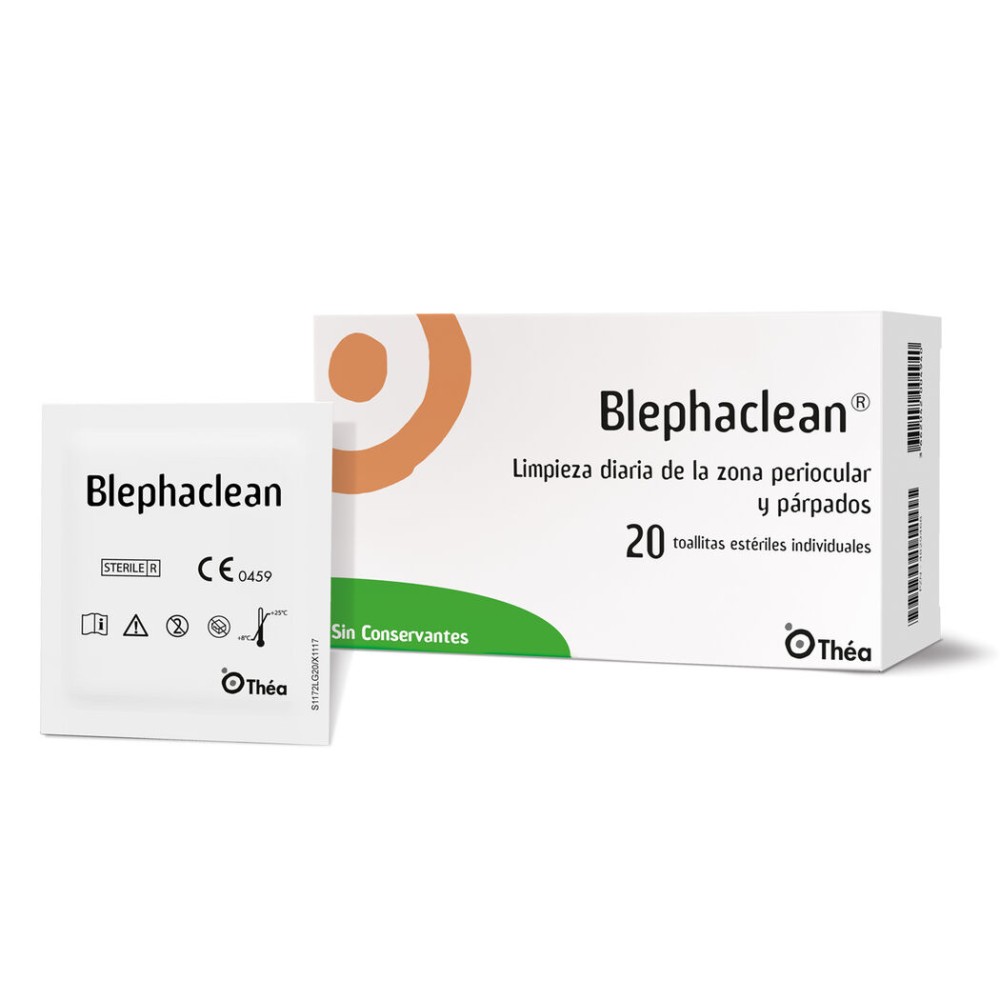 Blephaclean Toallitas de Limpieza Palpebral 20 Unidades