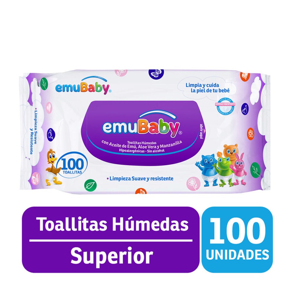 Toallitas Húmedas Emu Baby Superior para Bebé 100 un