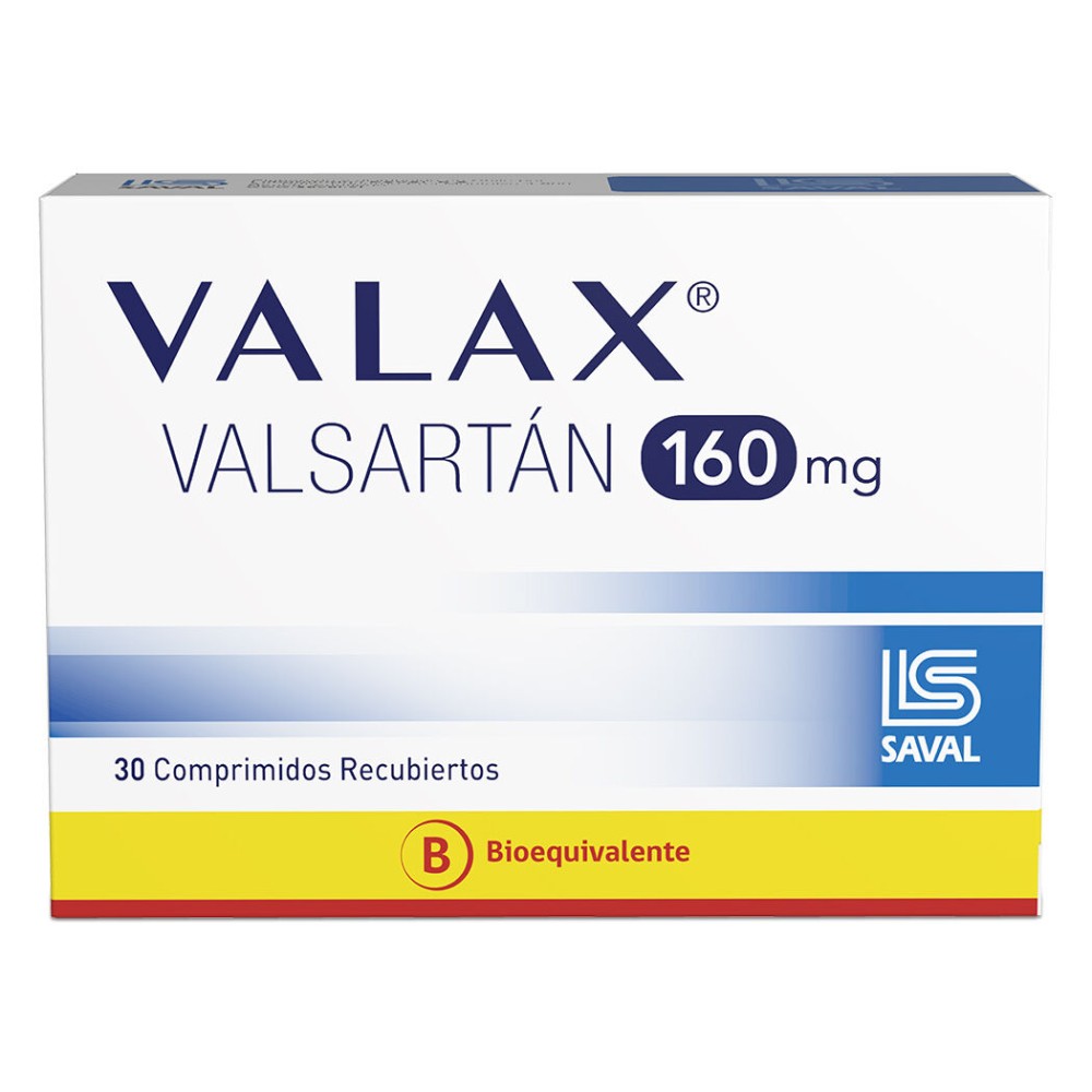 Valax (B) Valsartan 160mg 30 Comprimidos Recubiertos