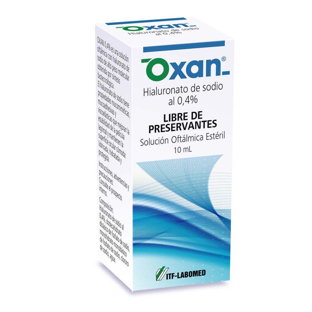 Oxan Hialuronato Sódico 0.4% Solución Oftálmica 10ml