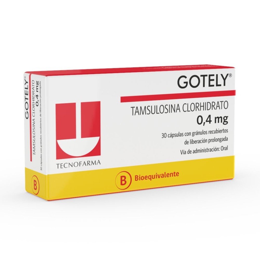 Gotely (B) Tamsulosina 0.4mg 30 Cápsulas Prolongadas