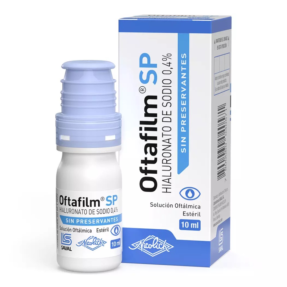 Oftafilm SP Lágrimas Artificiales Hialuronato Sódico 0.4% Solución Oftálmica 10ml