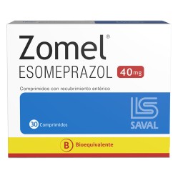 Zomel (B) Esomeprazol 40mg 30 Comprimidos