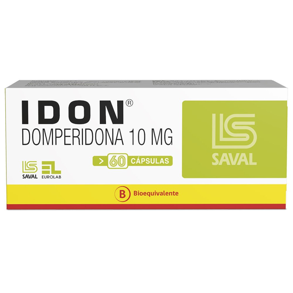 Idon (B) Domperidona 10mg 60 Cápsulas