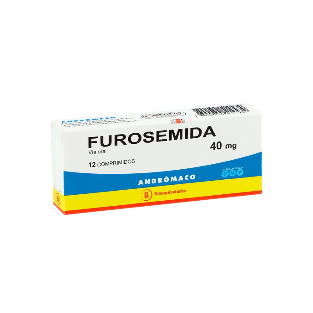 Furosemida (B) 40mg 12 Comprimidos  PRECIO UN MEDIDA $17