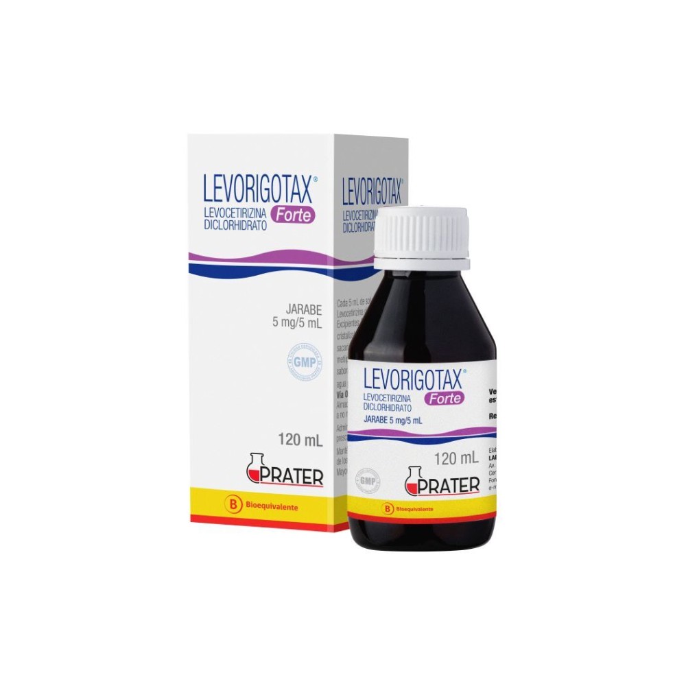 Levorigotax Forte Levocetirizina 5mg/5ml Jarabe 120ml