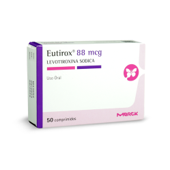 Eutirox (R) Levotiroxina 88mcg 50 Comprimidos