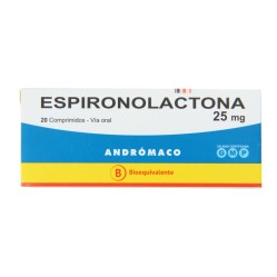 Espironolactona (B) 25mg 20 Comprimidos  PRECIO UN MEDIDA $58