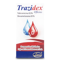 Trazidex Ofteno Tobramicina / Dexametasona Solución Oftálmica 5ml