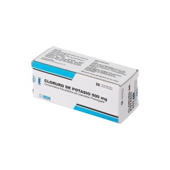 Cloruro de Potasio 600mg 50 Comprimidos Prolongados