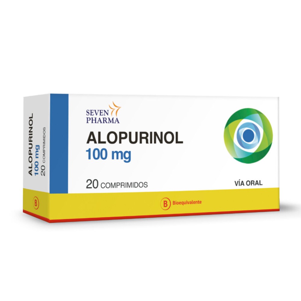 Alopurinol (B) 100mg 20 Comprimidos  PRECIO UN MEDIDA $53