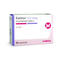 Eutirox (R) Levotiroxina 112mcg 50 Comprimidos
