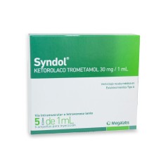 Syndol Ketorolaco 30mg Inyectable 5 Ampollas