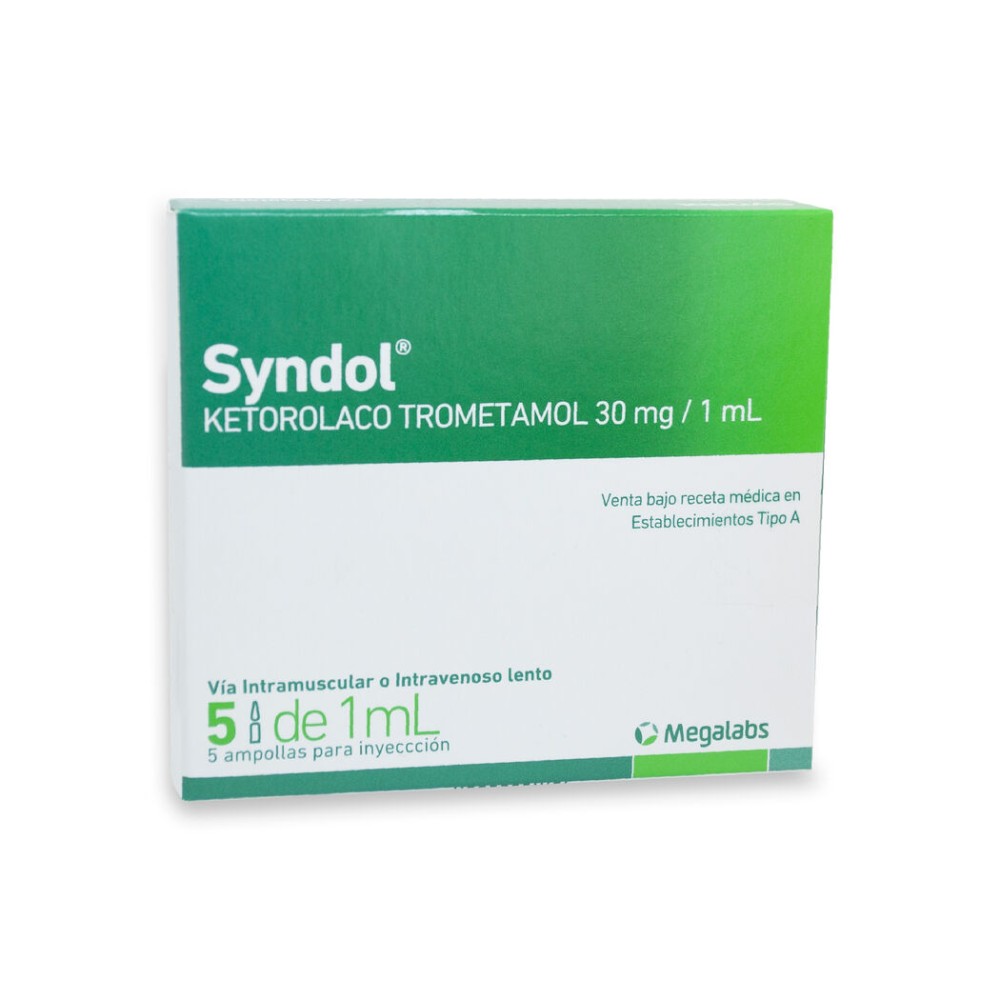 Syndol Ketorolaco 30mg Inyectable 5 Ampollas